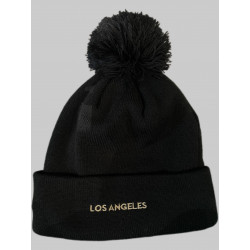 LAF Offcl Logo Cuffed Pom Kn BLK 